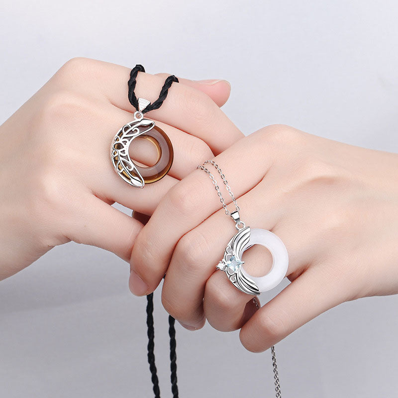 KarmaRipple's Love Wings Bronze Fortune Balancing Pendant Necklace p4