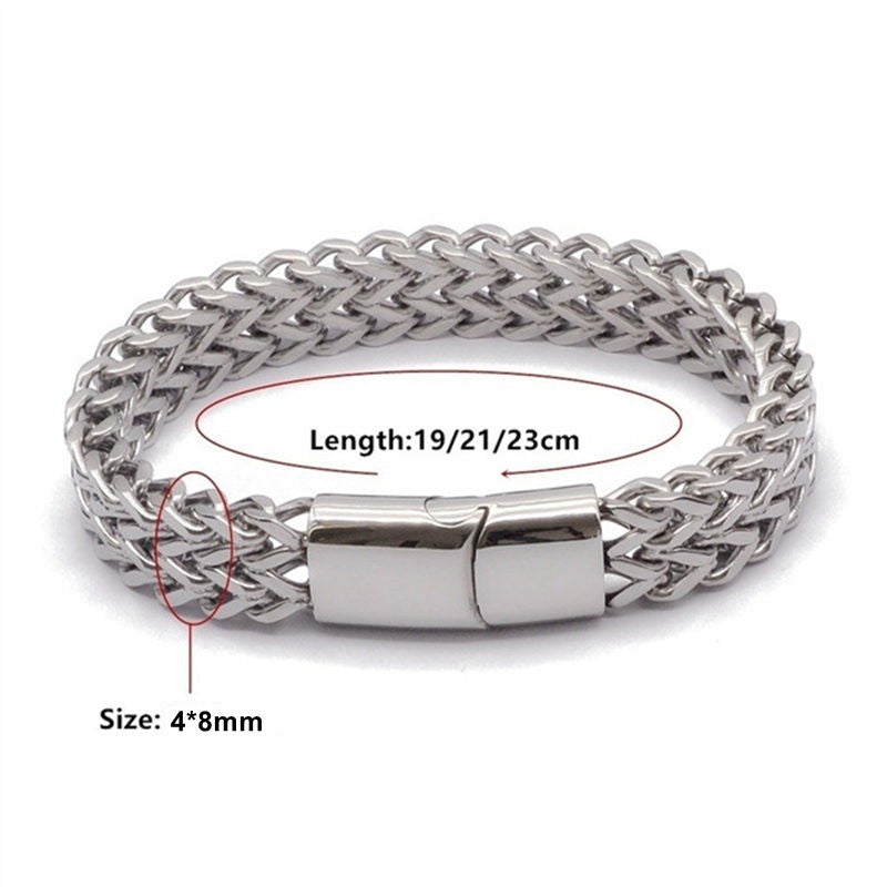 KarmaRipple's Fish Scale Magnetic Buckle Titanium Steel Balance Bracelet Bangle p14
